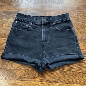 Madewell Black High Rise Jean Shorts - Size 24